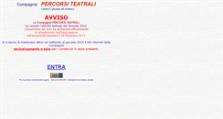 Desktop Screenshot of percorsiteatrali.org