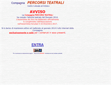 Tablet Screenshot of percorsiteatrali.org
